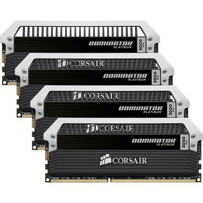 DDR4 Corsair Dominator Platinum, 4 x 4 Go, 3000 Mhz, CAS 15