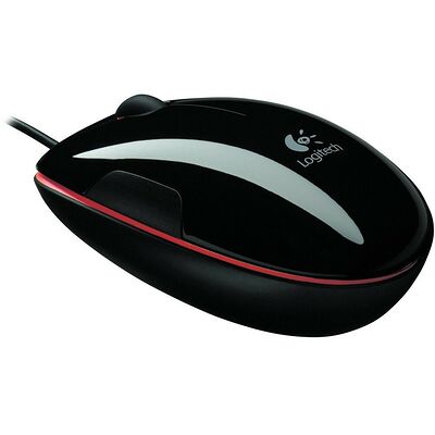 Logitech Corded Mouse M150, Noir/Rouge