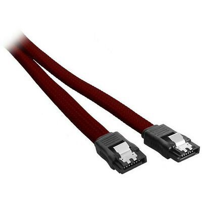 Câble SATA gainé à verrouillage CableMod ModMesh - 30 cm - Rouge sang