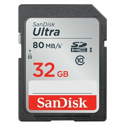 Carte Mémoire SDHC Sandisk Ultra 32 Go - Classe 10