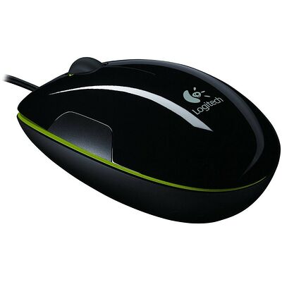 Logitech Corded Mouse M150, Noir/Vert