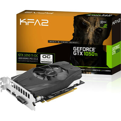 KFA2 GeForce GTX 1050 Ti OC, 4 Go