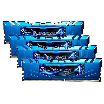 DDR4 G.Skill Ripjaws 4, Bleu, 4 x 4 Go, 3000 Mhz, CAS 15