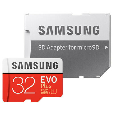 Carte Mémoire Micro SDHC EVO Plus Samsung - 32 Go - Classe 10 + Adaptateur SD