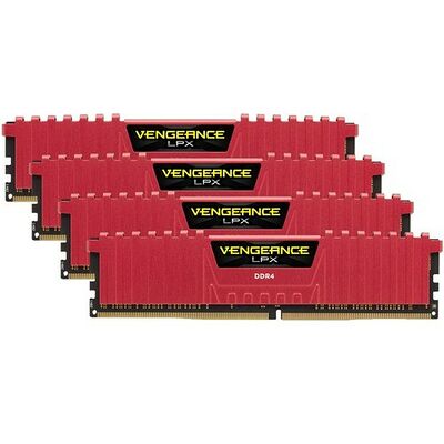 DDR4 Corsair Vengeance LPX, Rouge, 4 x 4 Go, 2400 MHz, CAS 14