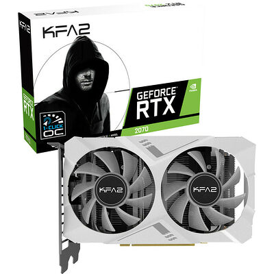 KFA2 GeForce RTX 2070 WHITE Mini (1-Click OC), 8 Go