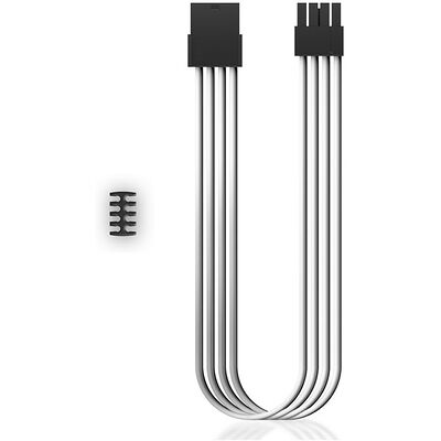 Câble rallonge gainé PCI-E 6+2 Broches Deepcool, 30 cm, Blanc