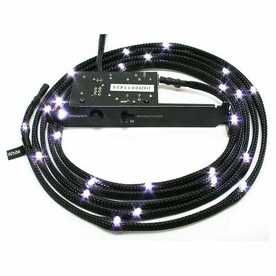 Câble LED gainé, 12 LED, 1m, Blanc, NZXT