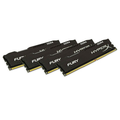 DDR4 HyperX Fury, Noir, 64 Go (4 x 16 Go), 2133 MHz, CAS 14