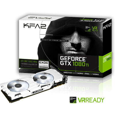KFA2 GeForce GTX 1080 Ti EXOC White, 11 Go