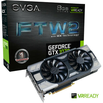 EVGA GeForce GTX 1070 FTW2 GAMING iCX, 8 Go