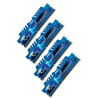 DDR3 G.Skill Ripjaws X, Bleu, 4 x 8 Go, 1866 MHz, CAS 9
