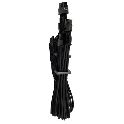 Câble gainé 2 x PCI-E 6+2 broches Corsair, 65 cm, Noir