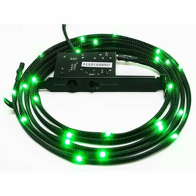 Câble LED gainé, 12 LED, 1m, Vert, NZXT