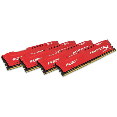DDR4 HyperX Fury, Rouge, 32 Go (4 x 8 Go), 2933 MHz, CAS 17