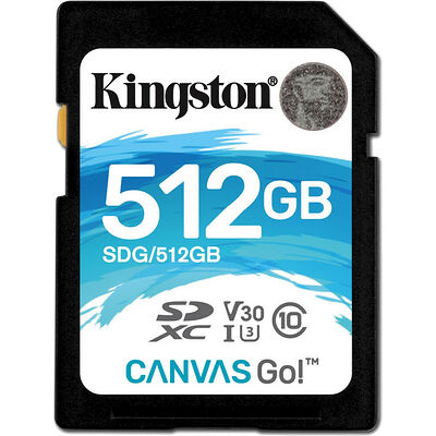 Kingston Canvas Go! - SDXC - UHS-I V30 - 512 Go