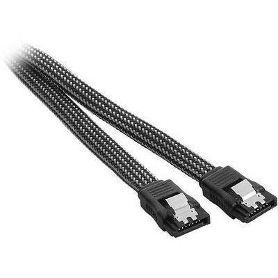 Câble SATA gainé à verrouillage CableMod ModMesh - 30 cm - Carbone