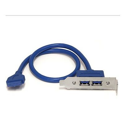 Adaptateur de plaque femelle 2 ports USB 3.0 - Startech
