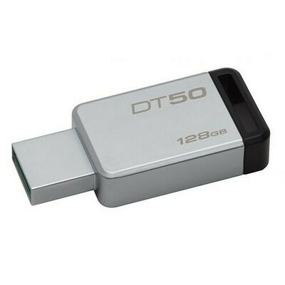 Clé USB 3.0 Kingston DataTraveler 50 128 Go - Métal/Noir
