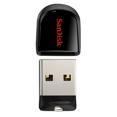 Clé USB 2.0 Sandisk Cruzer Fit, 16 Go, Noire