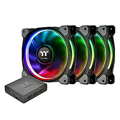 Thermaltake Riing Plus 14 RGB Premium Edition, 140 mm (Pack de 3)