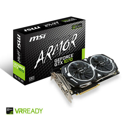 MSI GeForce GTX 1070 ARMOR 8G OC, 8 Go