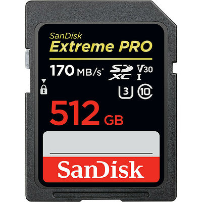 SanDisk Extreme Pro - SDXC - UHS-I U3 - 512 Go