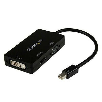 Adaptateur Mini DisplayPort mâle vers VGA / DVI-D / HDMI femelle Noir - Startech