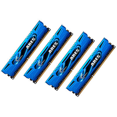 DDR3 G.Skill Ares, Bleu, 4 x 4 Go, 1600 MHz, CAS 8