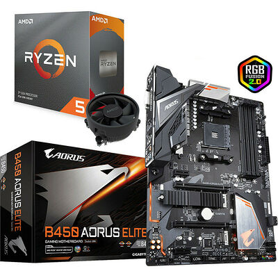AMD Ryzen 5 3600 (3.6 GHz) + Gigabyte B450 AORUS Elite