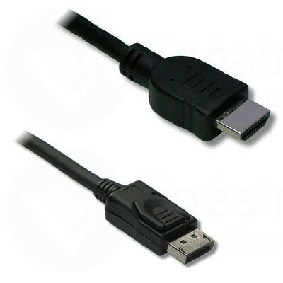 Câble adaptateur HDMI vers DisplayPort Noir - 1.8 mètre