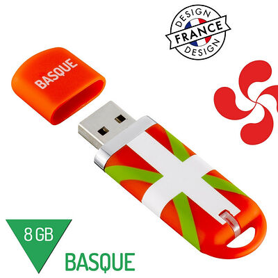 Clé USB 2.0 KeyOuest Pays Basque, 8 Go