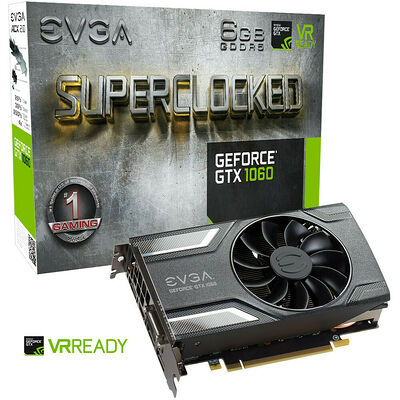 EVGA GeForce GTX 1060 SuperClocked GAMING, 6 Go