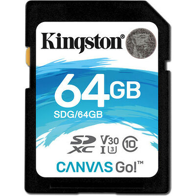 Kingston Canvas Go! - SDXC - UHS-I V30 - 64 Go