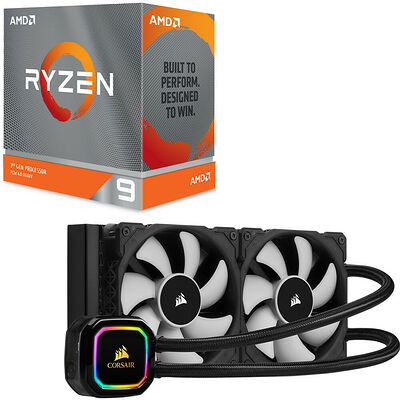 AMD Ryzen 9 3900XT (3.8 GHz) + Corsair iCue H100i RGB PRO XT - 240 mm