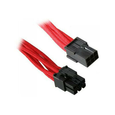 Câble rallonge gainé PCI-E 6 broches BitFenix Alchemy - 45 cm - Rouge