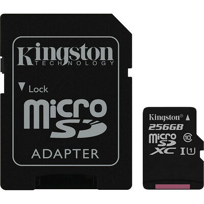 Carte Mémoire Micro SDXC UHS-I Kingston SDCS 256 Go - Classe 10