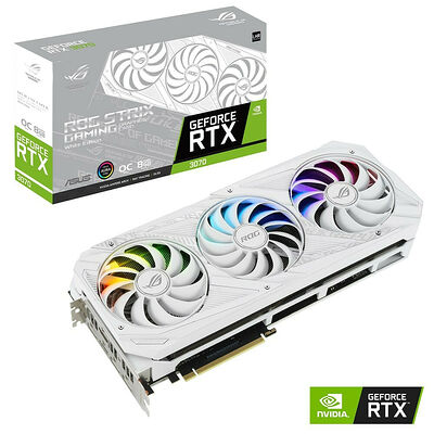 Asus GeForce RTX 3070 ROG STRIX O8G WHITE GAMING V2 (LHR)