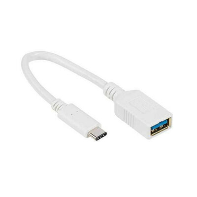 Vivanco Câble adaptateur USB Type C Mâle vers USB 3.0 Type A Femelle - Blanc
