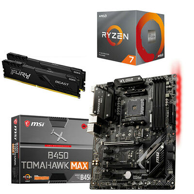 Kit évo AMD Ryzen 7 3700X + MSI B450 TOMAHAWK MAX II + 16 Go