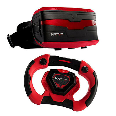 VR Racing Gaming Casque VR + Volant - Rouge