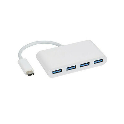 Vivanco Hub USB Type C vers 4 ports USB Type A - Blanc