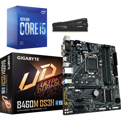 Kit d'évo Intel Core i5-10400F + Gigabyte B460M DS3H + 16 Go