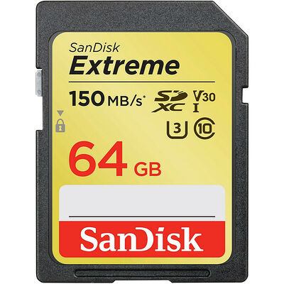 SanDisk Extreme - SDXC - UHS-I U3 - 64 Go