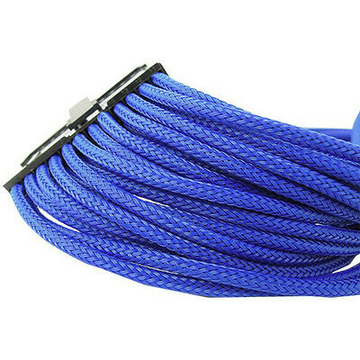 Gelid Câble rallonge tressé ATX 24 broches - 30 cm - Bleu