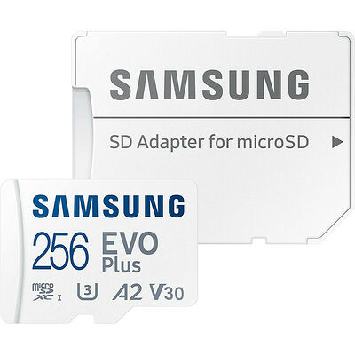 Samsung EVO Plus - Micro SDXC - UHS-I U3 A2 V30 - 256 Go