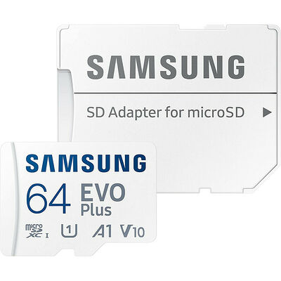 Samsung EVO Plus - Micro SDXC - UHS-I U1 A1 V10 - 64 Go