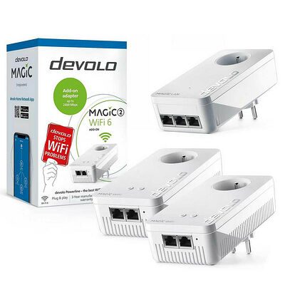 Pack de 2 Devolo Magic 2 WiFi 6 + 1 Devolo Magic 2 LAN Triple