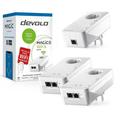 Pack de 2 Devolo Magic 2 WiFi 6 + 1 x Devolo Magic 2 LAN