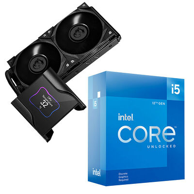 Intel Core i5-12600KF + MSI MEG Coreliquid S280